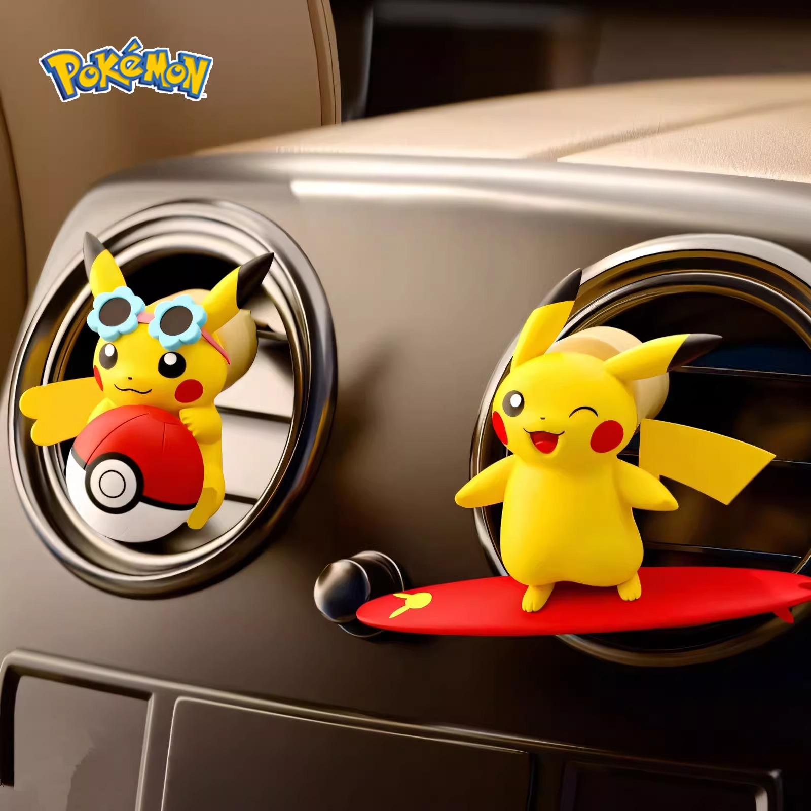 Car Vent Diffuser - Anime Pokemon Pikachu Aksiyon Figürü Araba