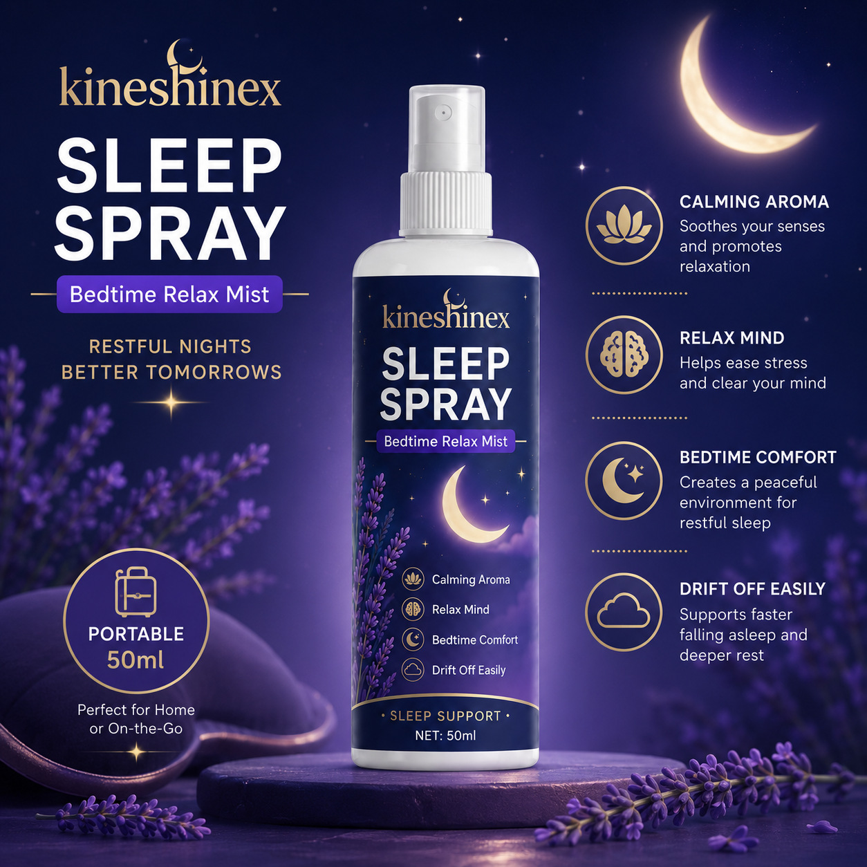 Lavender Pillow Spray - Uyku Spreyi – Yatma Zamanı Rahatlatıcı