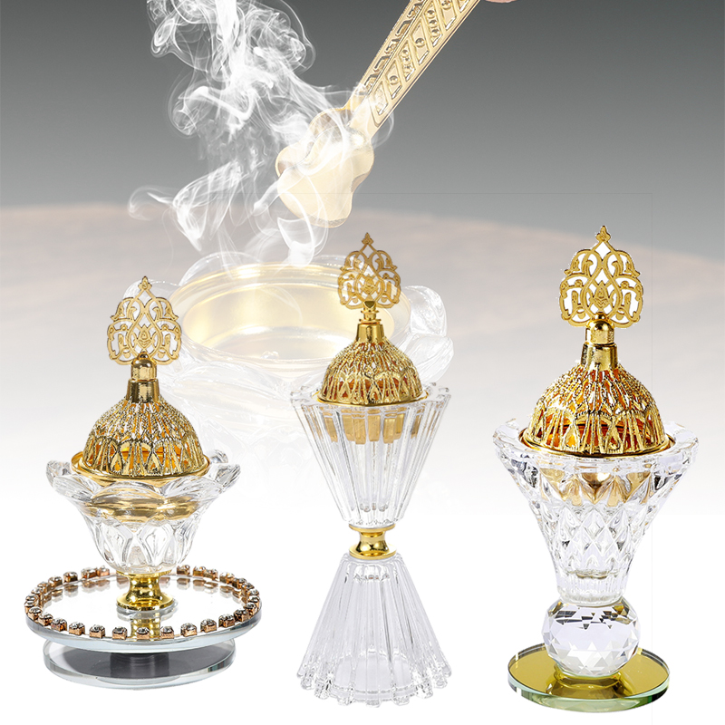 Home Fragrance Aroma Set - 1 adet Cam Tütsü Brülör Seti