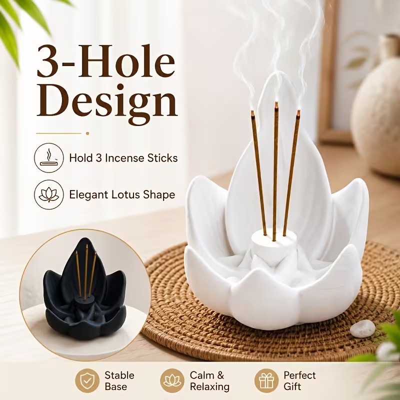 Zen Çin Tarzı Lotus Tütsü Brül - Incense Cone Holder incelemesi ve fiyatı