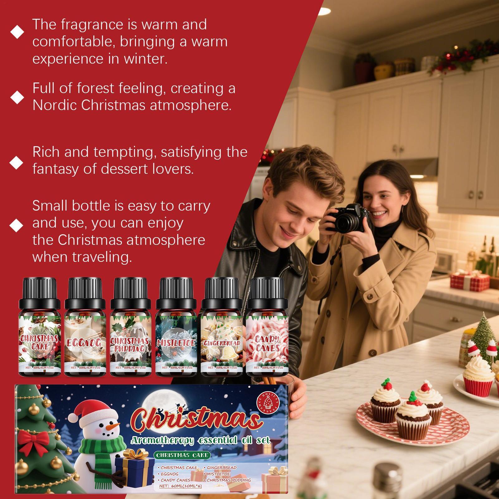 6 adet noel koku yağları seti  - Xmas Home Fragrance incelemesi ve fiyatı